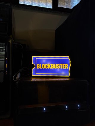 Lampada Blockbuster Blu/Giallo