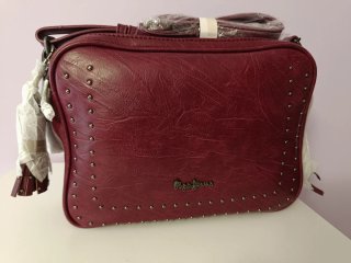 Bolso Pepe Jeans Bandolera Burdeos. A estrenar.