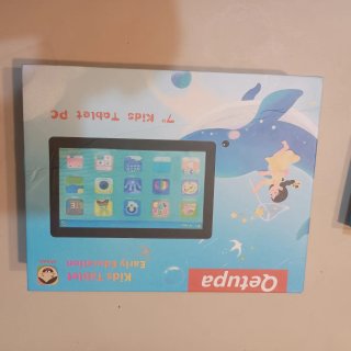 Tablet Qetuba Bambini 7 Pollici nero con cover blu