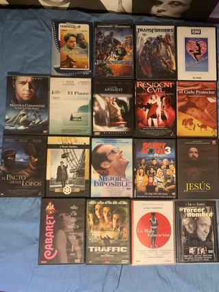 DECENAS DE DVDS A 1, 2 y 3€