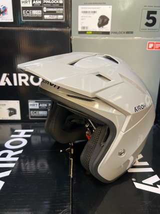 Casco Moto XS TRIAL Airoh Gris Jet