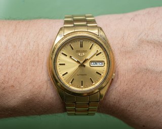 Reloj Vintage Seiko 5 Automático Dorado IN/ES