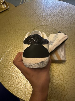 Zapatillas Golden Goose Blancas y Plateadas