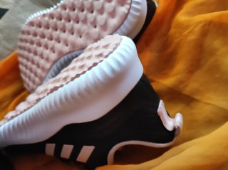 Zapatillas Adidas Running Mujer Negras Rosas Nueva