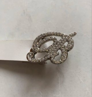 Cintura in pelle con fibbia gioiello Blumarine