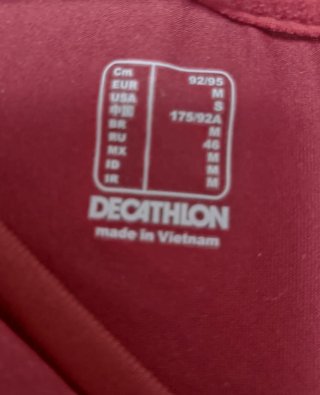 Camiseta deportiva Kalenji Talla M granate