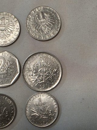 Lote 9 monedas antiguas