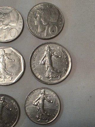 Lote 9 monedas antiguas