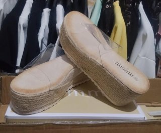 Espartos Mimm Beige Plataforma Transparente