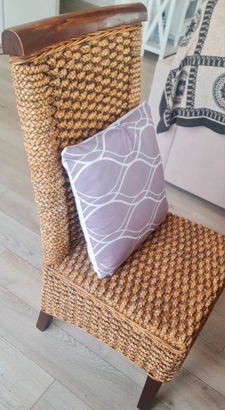Mesa y 4 sillas madera tropical