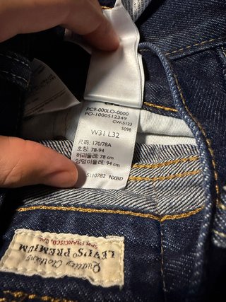 Levi's 555 Relaxed Straight W31 L32 vaqueros