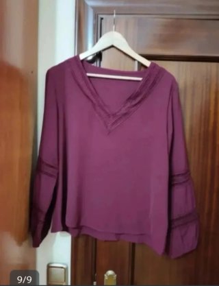 Blusa manga larga Shein, talla L
