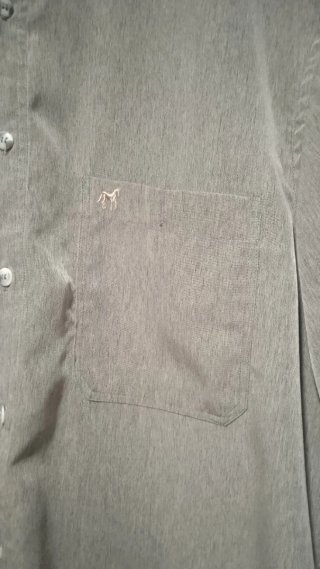 Camisa manga corta gris talla M