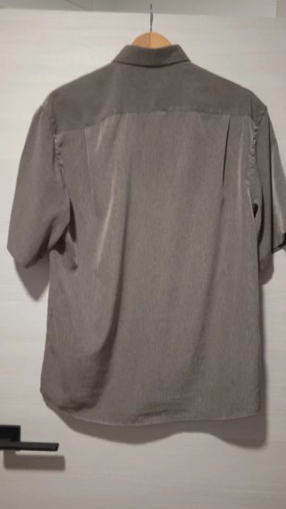 Camisa manga corta gris talla M
