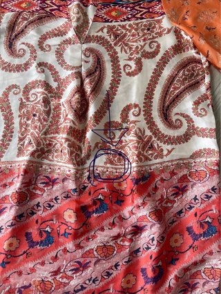 Vestito Zara fantasia floreale arancione
