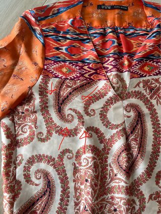 Vestito Zara fantasia floreale arancione