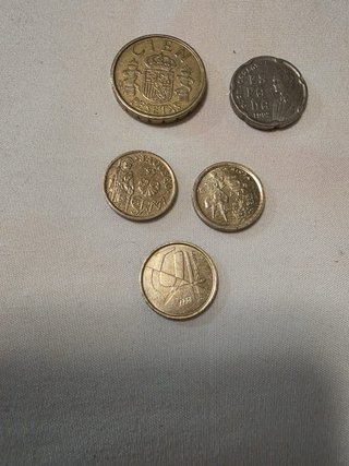 Lote 5 monedas antiguas España
