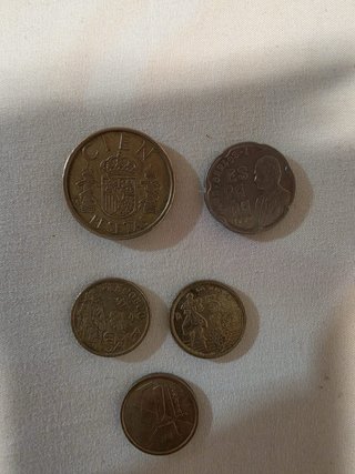 Lote 5 monedas antiguas España