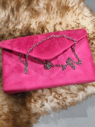Bolso de mano rosa