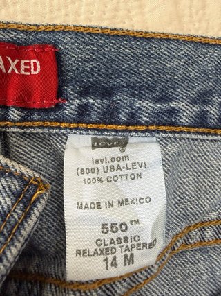 Levi's 550 Jeans Vintage Talle Alto Azul