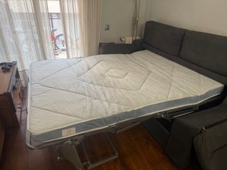 Sofá Cama Matrimonio Gris Tela