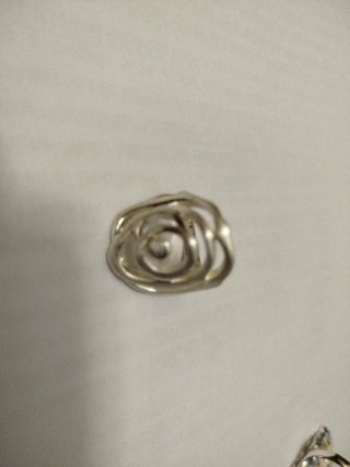 Lote de 6 anillos plateados.