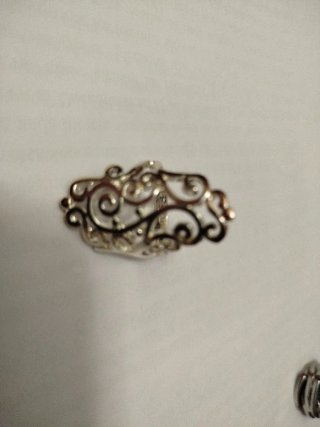 Lote de 6 anillos plateados.