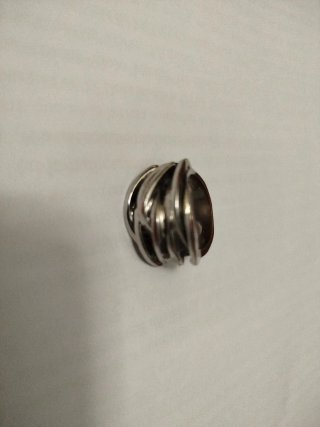 Lote de 6 anillos plateados.