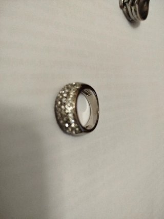 Lote de 6 anillos plateados.
