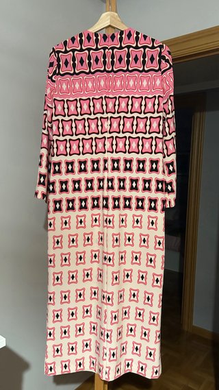 Vestido Zara estampado retro