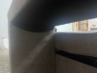 Sofá chaise longue,con taburetes y canapé