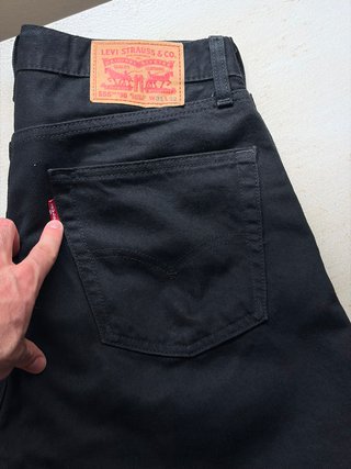 Levi's 555 relaxed straight W31 L32 vaquerosnegros