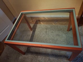 Mesa Comedor Extensible Cristal y Madera - URGENTE