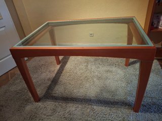 Mesa Comedor Extensible Cristal y Madera - URGENTE