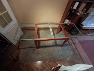 Mesa Comedor Extensible Cristal y Madera - URGENTE