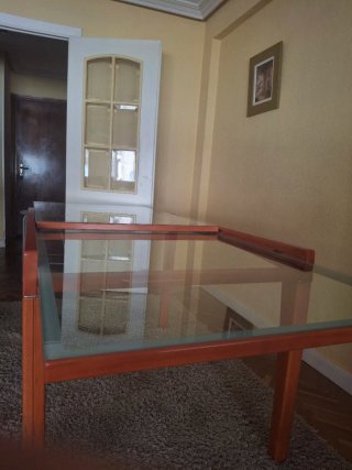Mesa Comedor Extensible Cristal y Madera - URGENTE