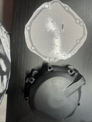 Tapa stator motor negra