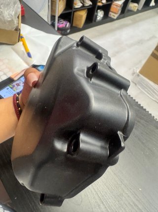 Tapa stator motor negra
