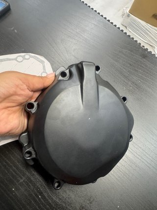 Tapa stator motor negra