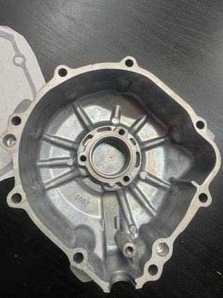 Tapa stator motor negra