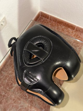 Casco boxeo Leone NUEVO con barra protectora