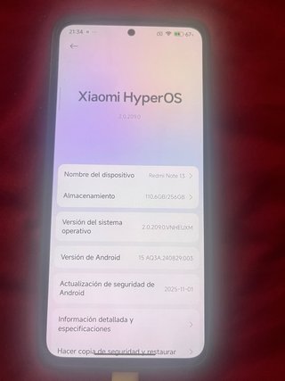 Xiaomi Redmi Note 13 256GB Negro