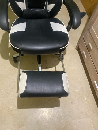 Silla Gaming Negra y Blanca