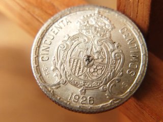 Moneda Plata 50 céntimos 1926 Alfonso XIII