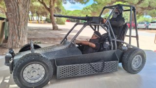 Buggy Action Man con figuras y arma
