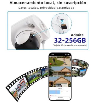 Cámara Vigilancia triple objetivo VIRTAVO
