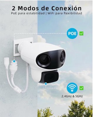Cámara Vigilancia triple objetivo VIRTAVO