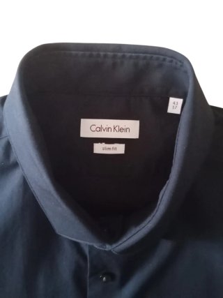 Camisa Calvin Klein Azul Marino XL/L usada una vez