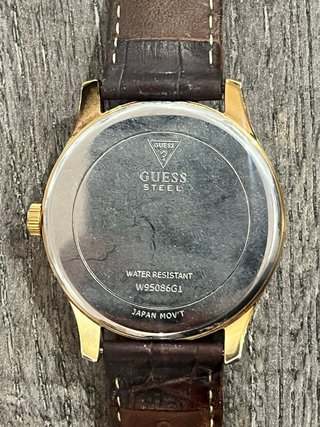 Reloj Guess Hombre Dorado y Marrón