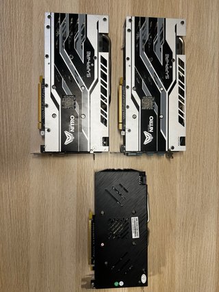 Pack 3 Gráficas RX 570 8GB, RX 580 2048SP